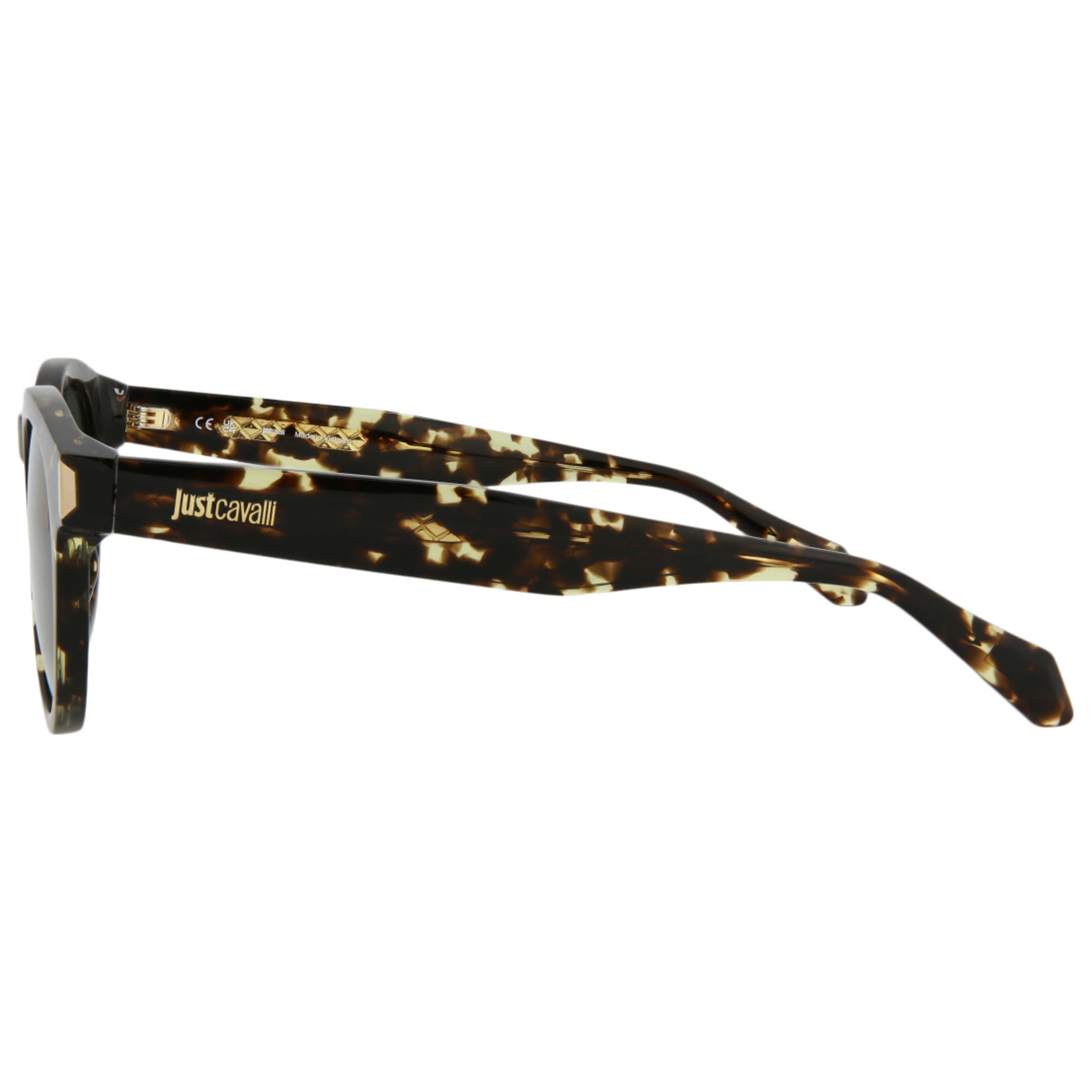 Дамски слънчеви очила Women’s sunglasses Just Cavalli SJC025 0780 Dark Havana Tortoise side view