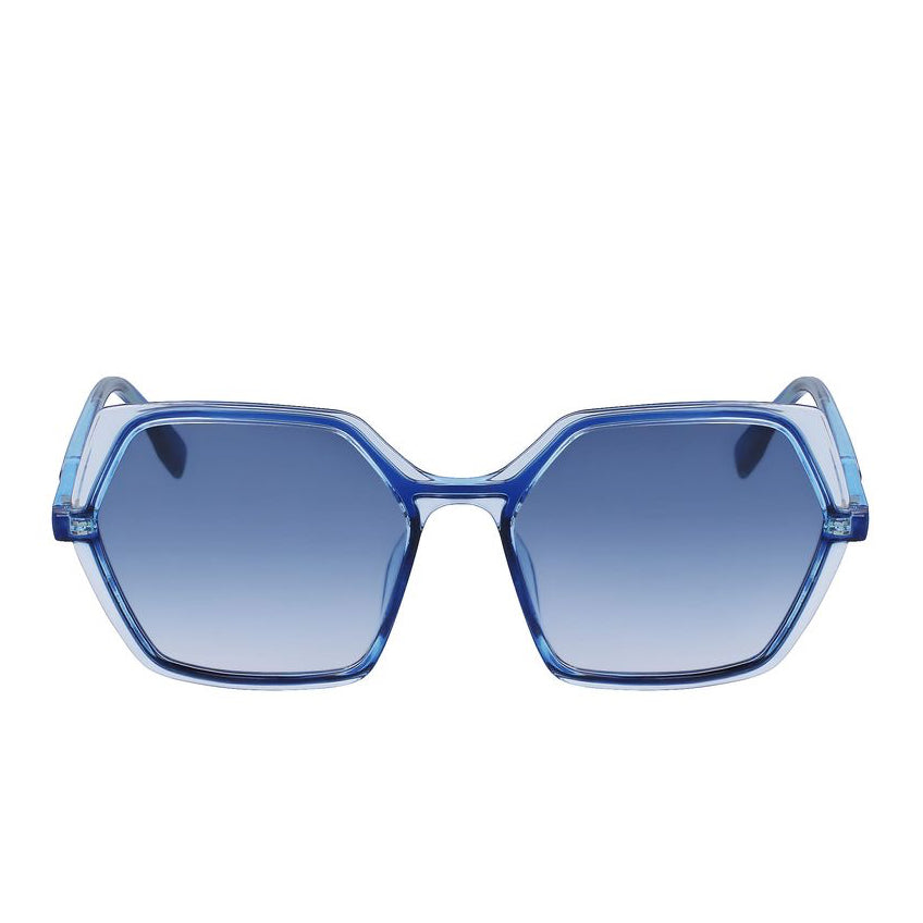 Дамски слънчеви очила Women’s sunglasses KARL LAGERFELD KL6083S 407 Transparent Blue front view