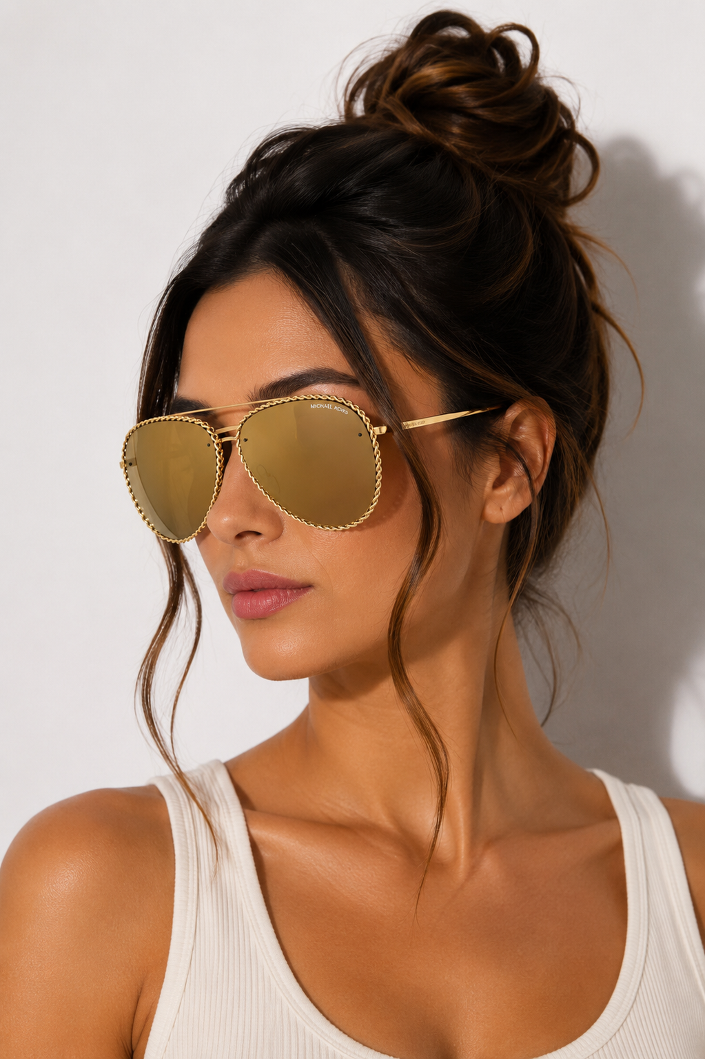 Дамски слънчеви очила Women’s sunglasses MICHAEL KORS MK1147 18967P Golden lifestyle view