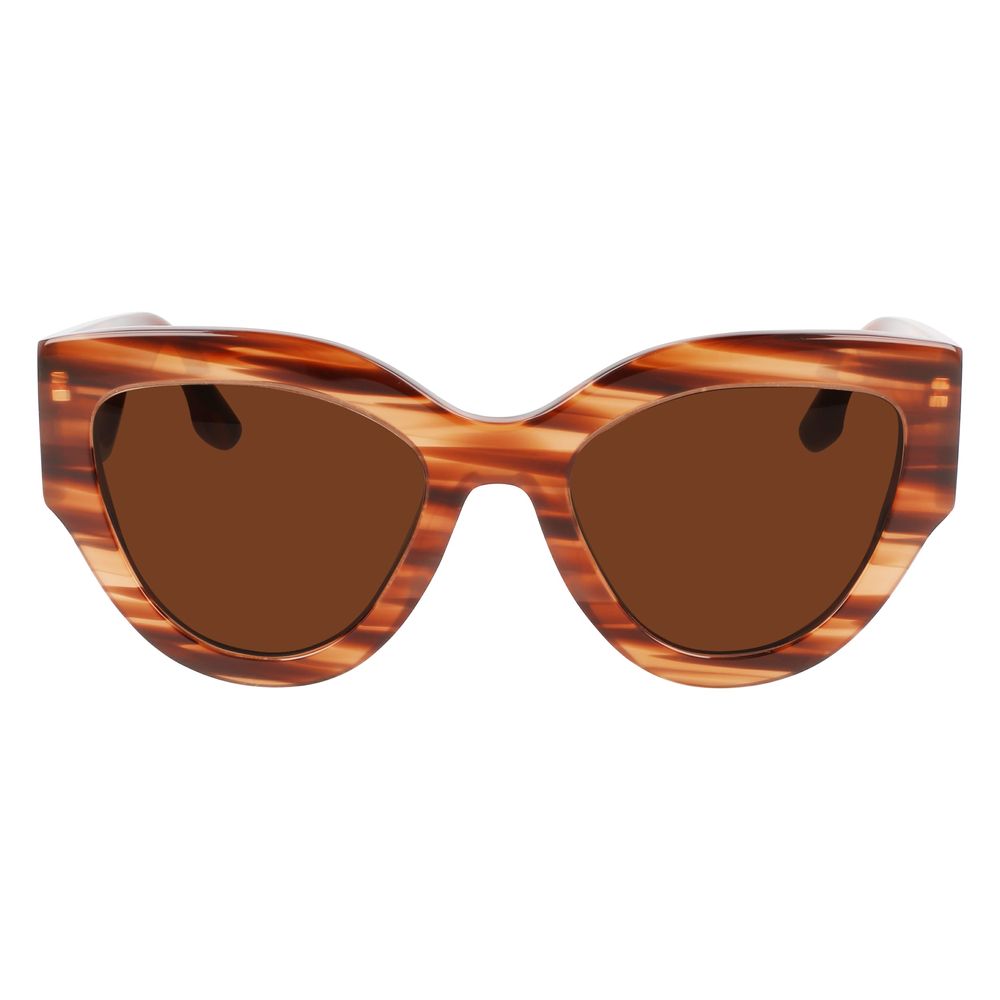 Дамски слънчеви очила Women’s sunglasses VICTORIA BECKHAM VB628S 230 Striped Brown Havana front view