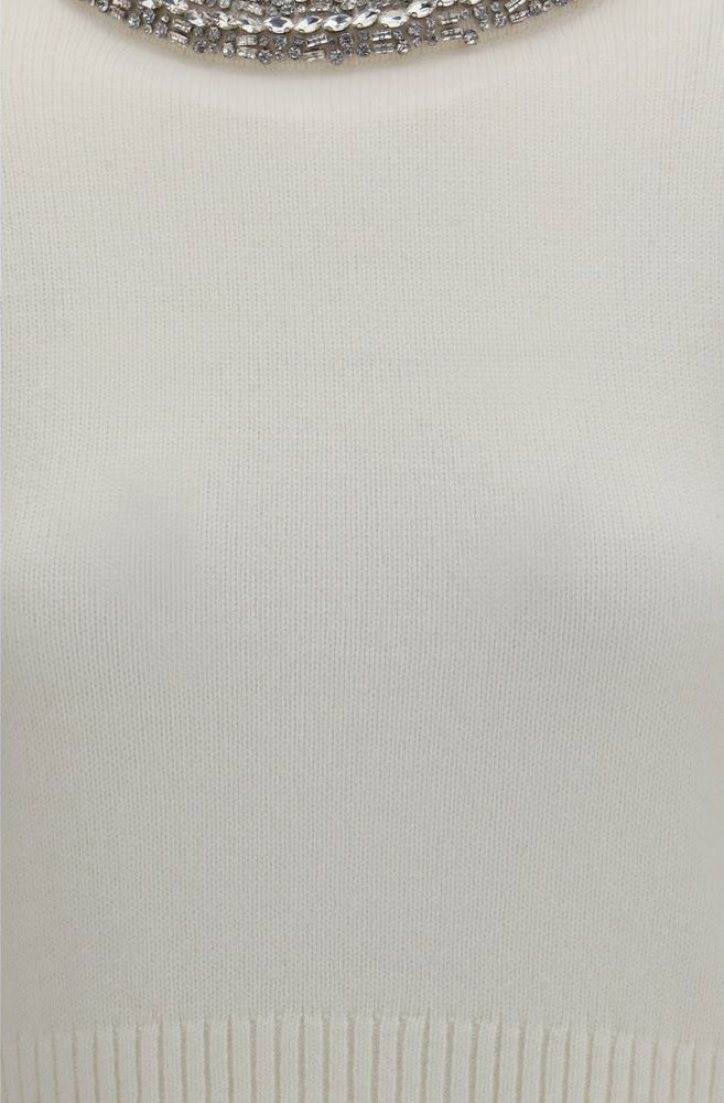 Дамски пуловер Women’s sweater Pinko Berlino
107274A3GI Z03 White close up view 1
