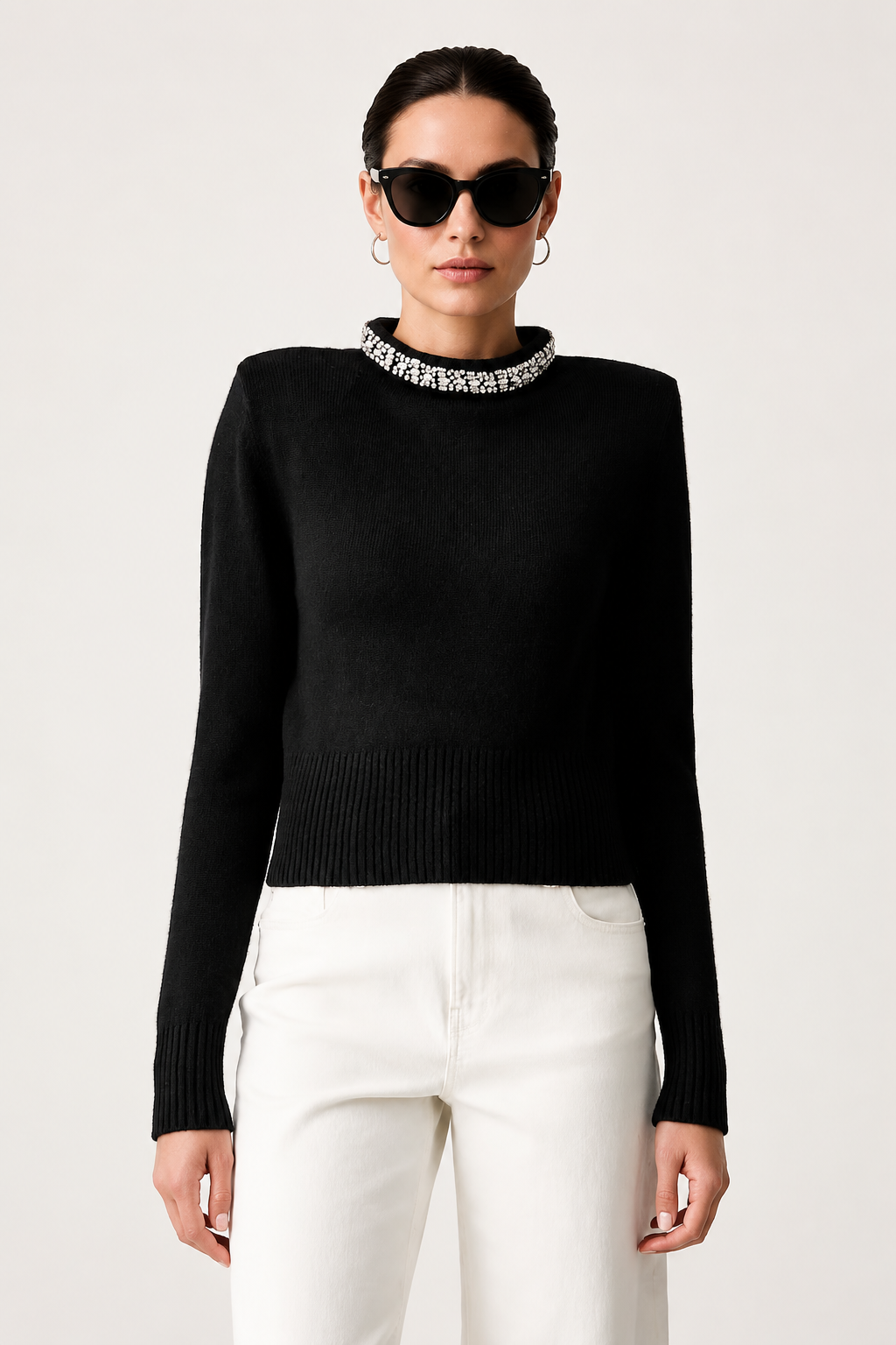 Дамски пуловер Women’s sweater Pinko Berlino
107274A3GI Z99 Black lifestyle view 1