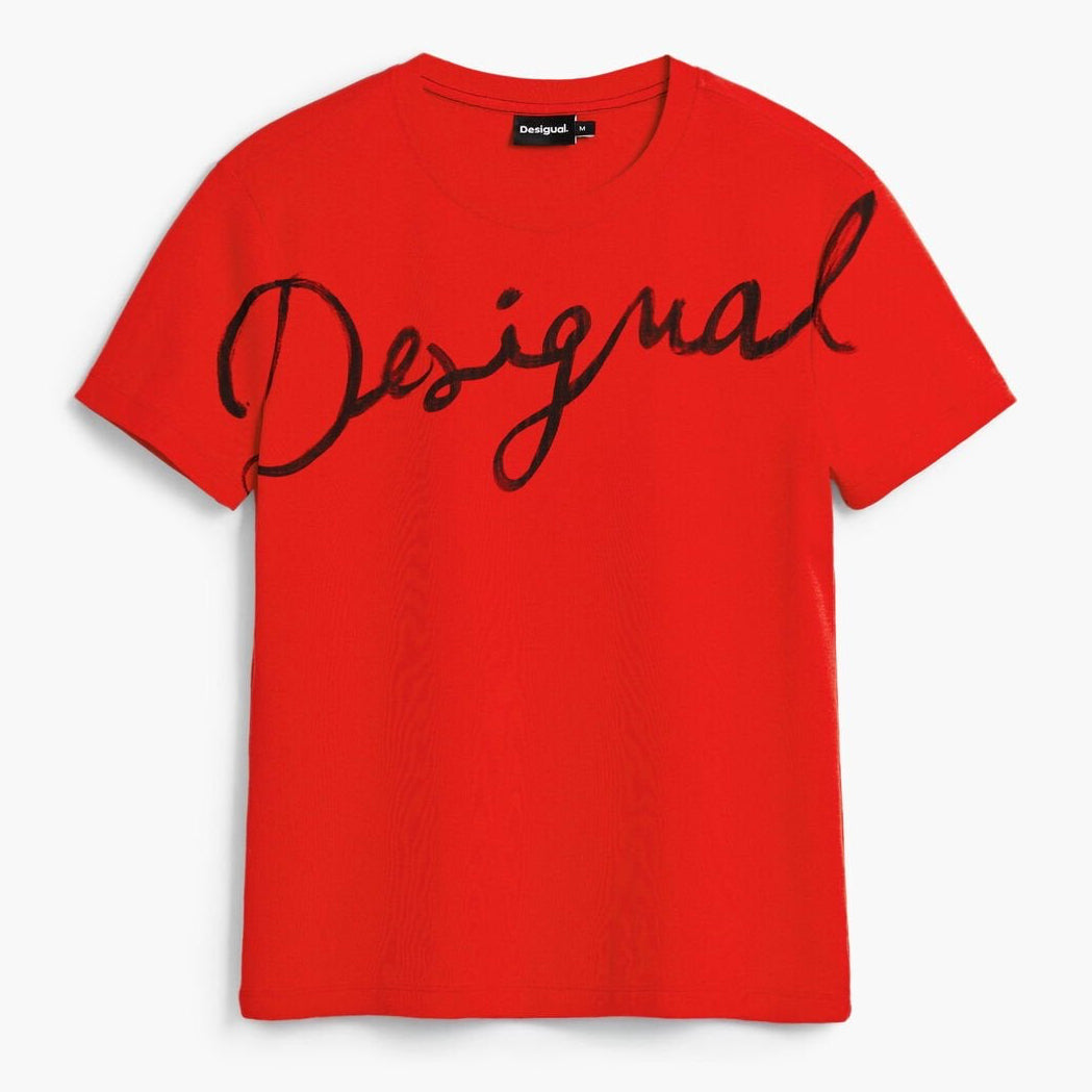 Дамска тениска Women’s t-shirt Desigual
26SWTK07 3005 Red flat front view