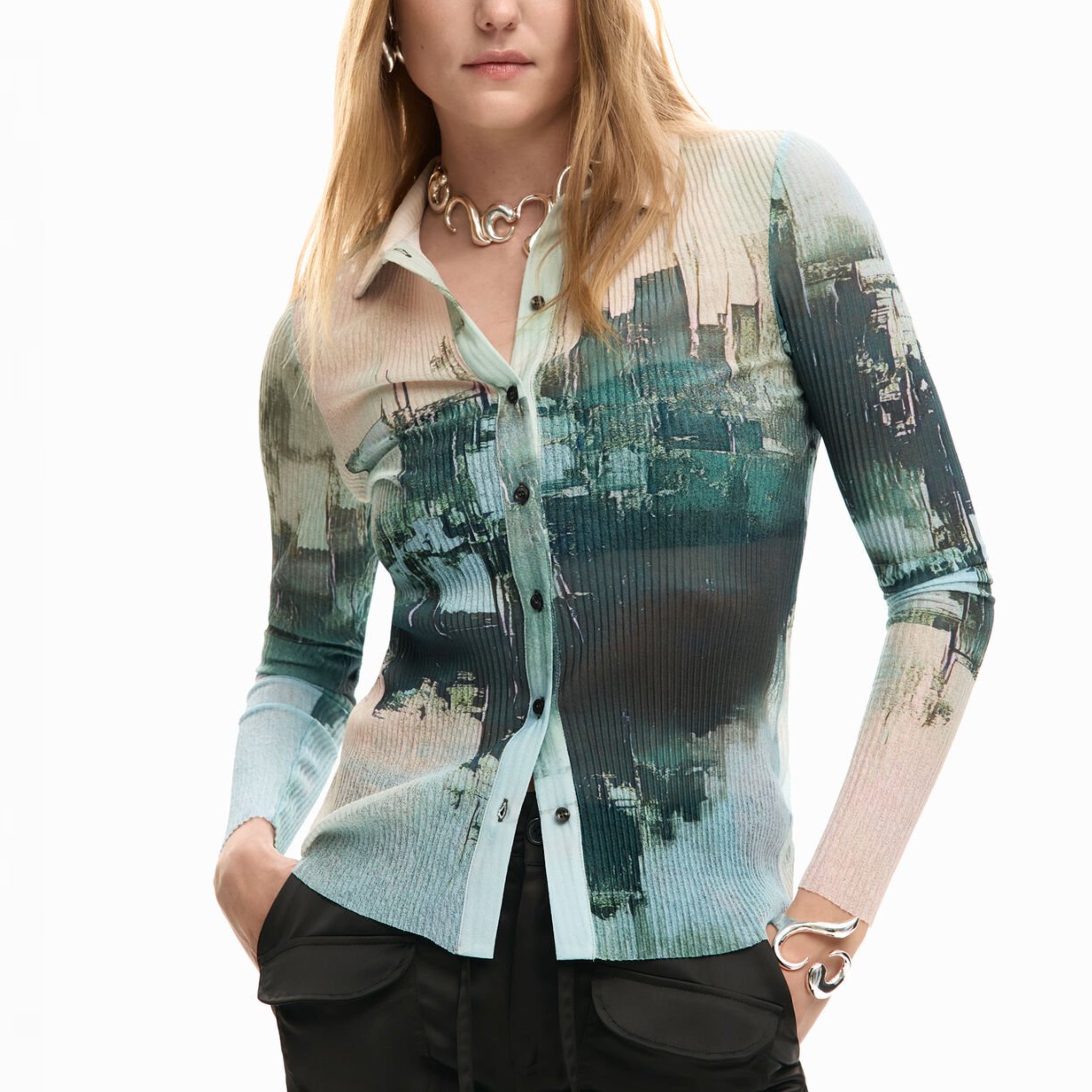 Дамска чанта Women’s texture shirt Desigual
26SWTK23 2052