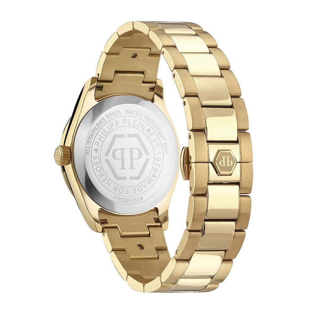 Дамски часовник Women’s watch Philipp Plein Queen PWCDA0624 Golden back view