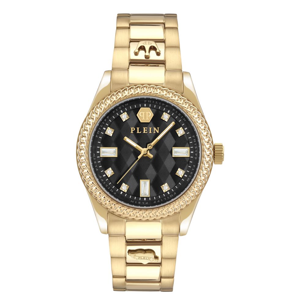 Дамски часовник Women’s watch Philipp Plein Queen PWCDA0624 Golden front view