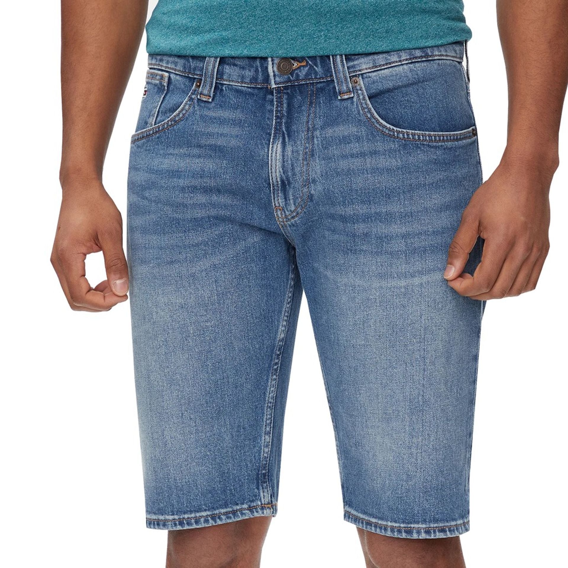 Мъжки къси дънки Men's short jeans Tommy Hilfiger DM0DM18792 1A5 Front view