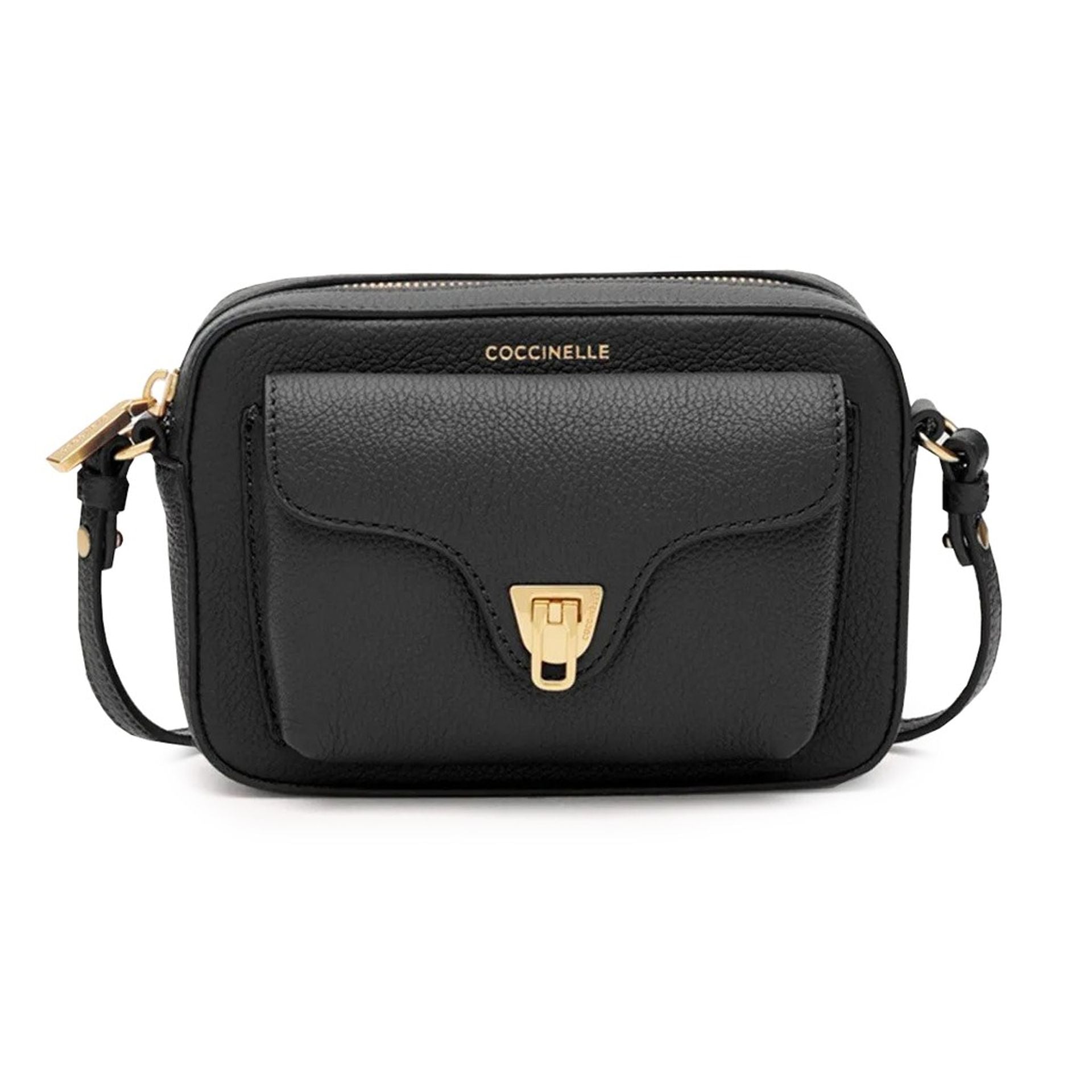 Дамска кросбоди чанта Women’s crossbody bag Coccinelle E1MF6550401 001 Black front view