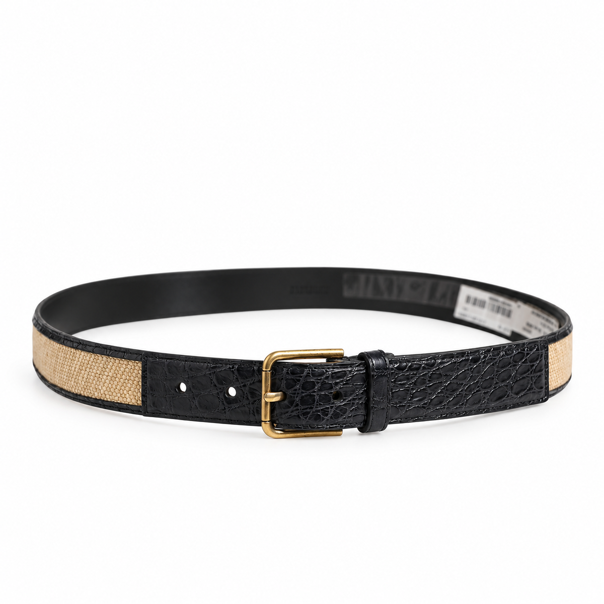 Men's belt Dolce & Gabbana SKU: BC4452 A2V38 full length front view