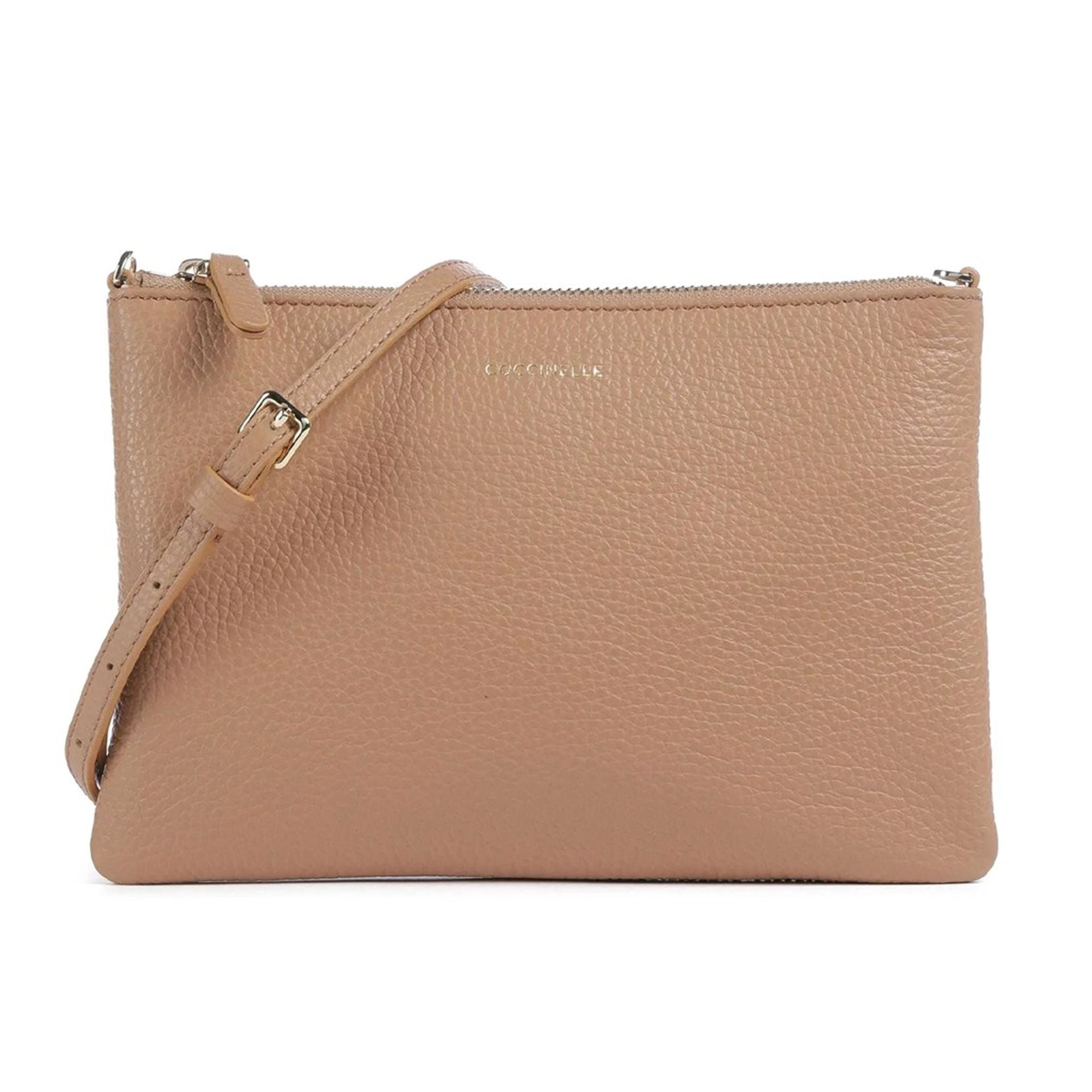 Дамска кросбоди чанта Women’s crossbody bag Coccinelle E5MMA55F501 N71 Brown front view
