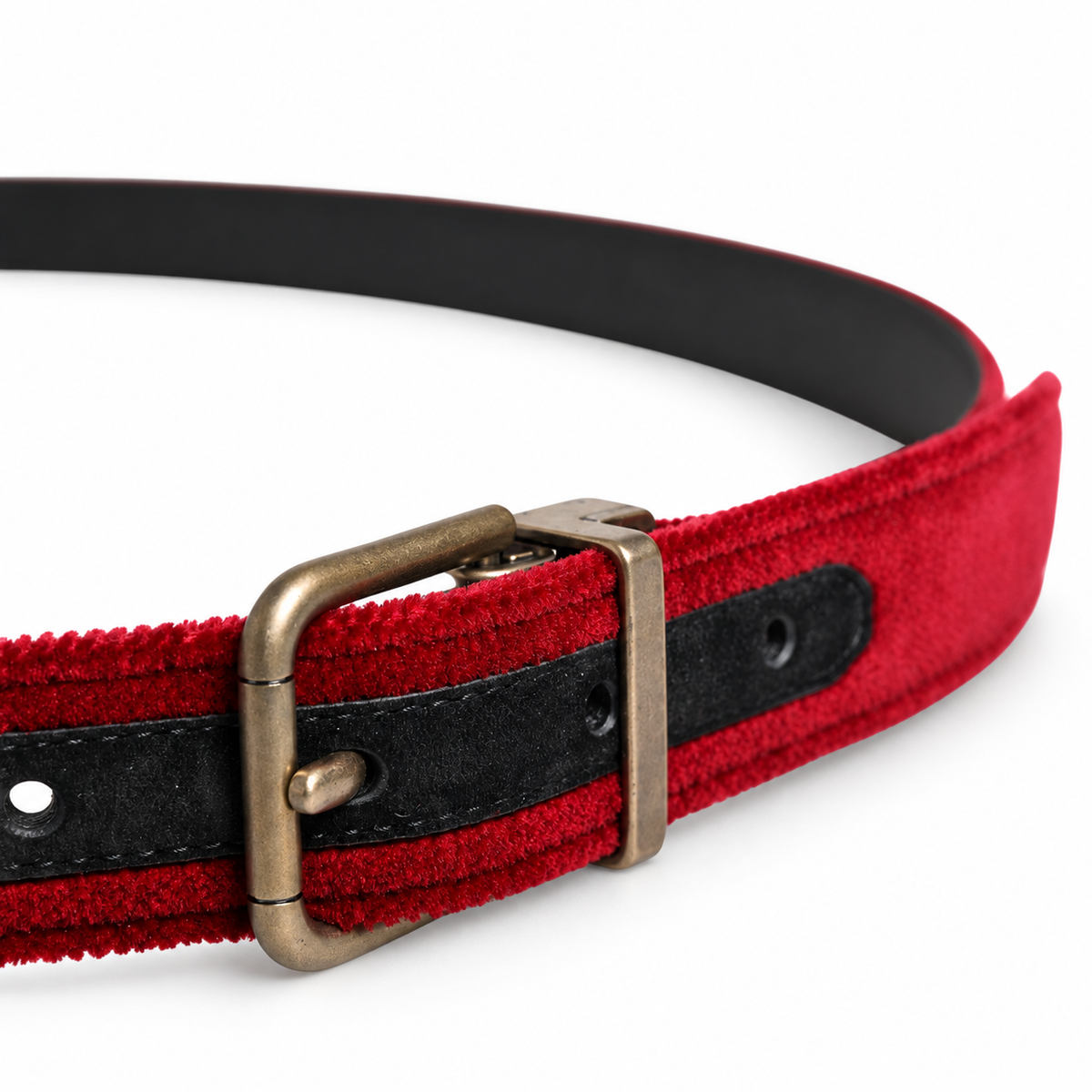 Men's belt Dolce & Gabbana SKU: BC3614 AR934 - buckle close up view