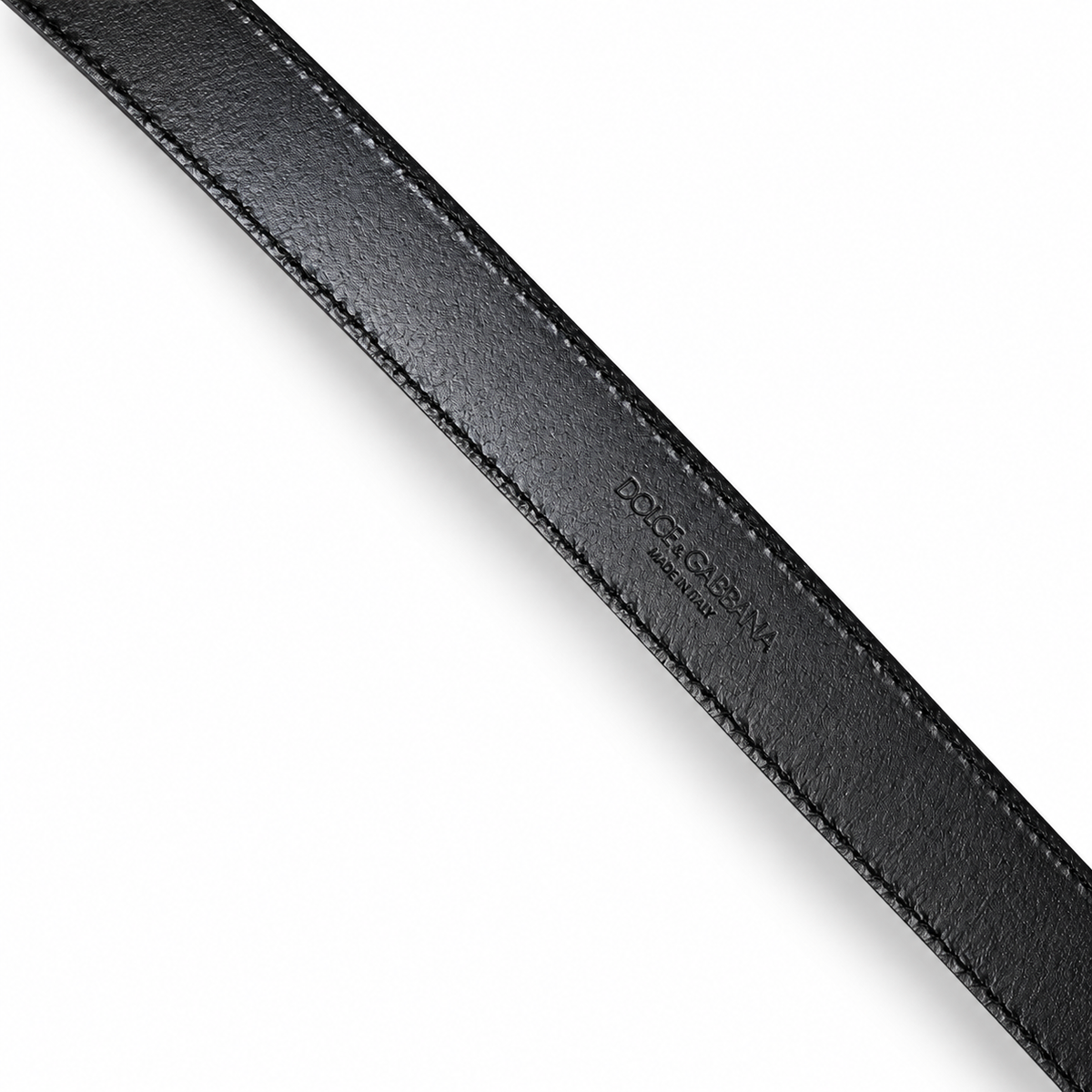 Men's belt Dolce & Gabbana SKU: BC4617 AQ292 inner logo close up view