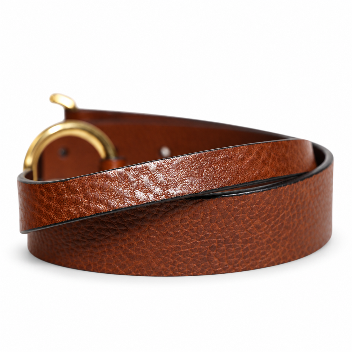 Men's belt Dolce & Gabbana SKU: BC4638 AO960 leather texture close up view