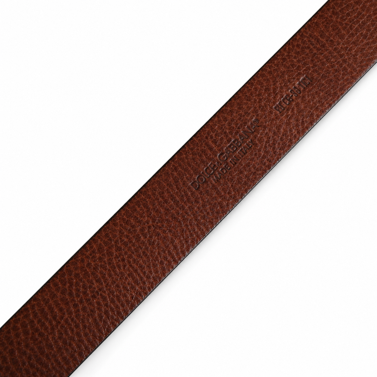 Men's belt Dolce & Gabbana SKU: BC4638 AO960 inner logo close up view