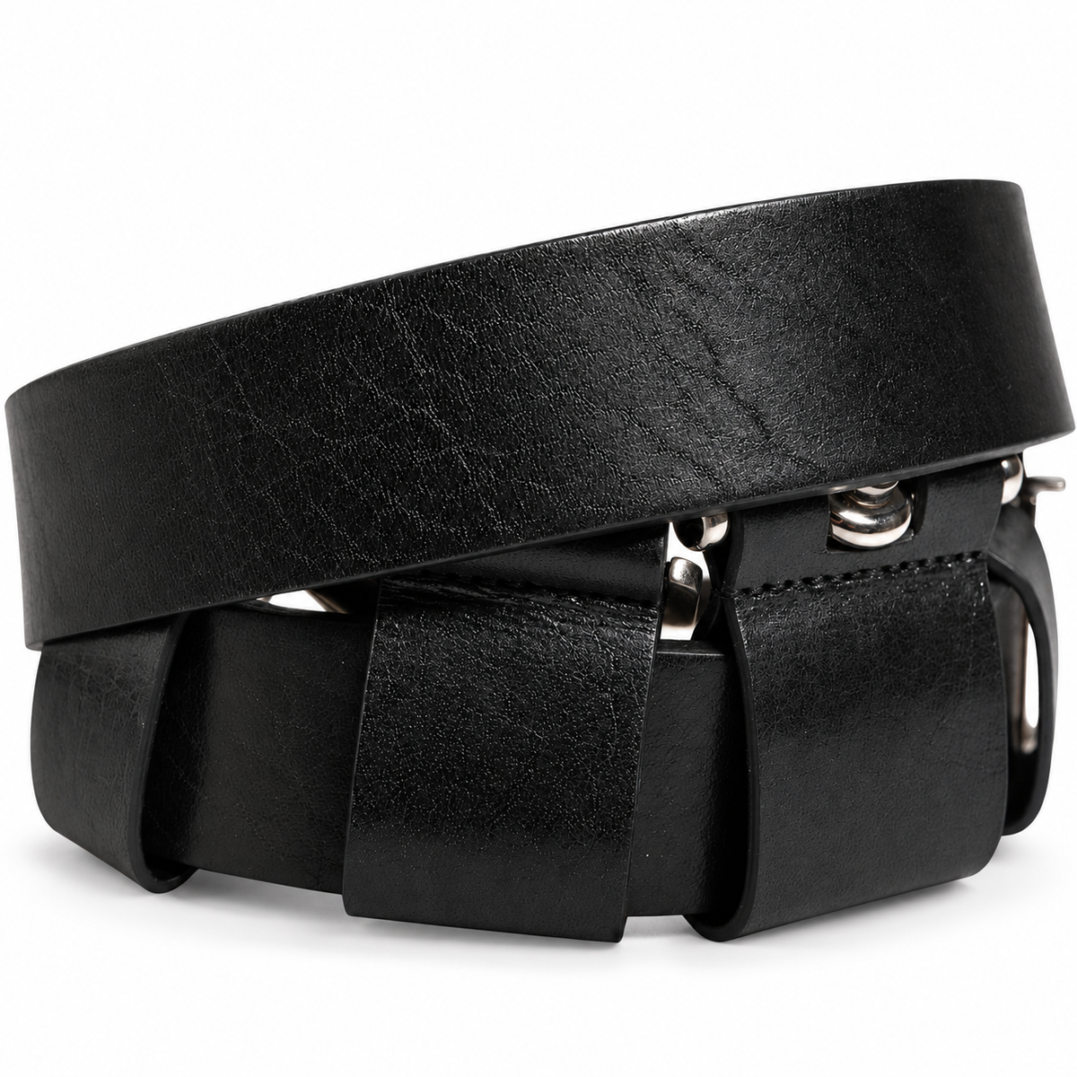 Men's belt Dolce & Gabbana SKU: BC4337 AA415 leather texture close up view