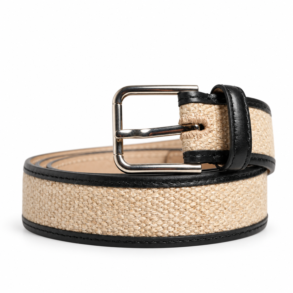 Men's belt Dolce & Gabbana SKU: BC4452 AW037 front coiled view
