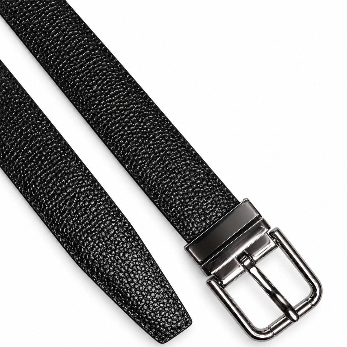 Men's belt Dolce & Gabbana SKU: BC3614 AC469 top view buckle and strap tip