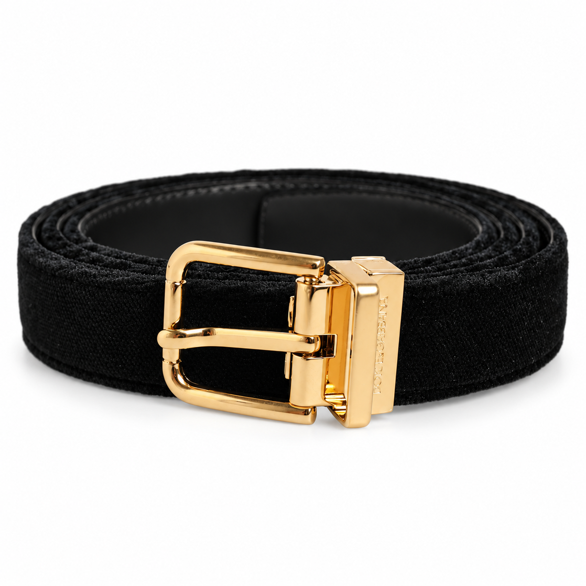 Men's belt Dolce & Gabbana SKU: BC4337 B6808 coiled front view