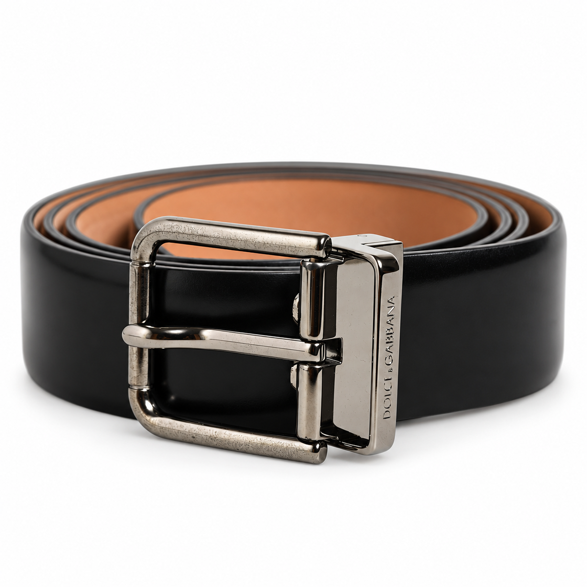 Men's belt Dolce & Gabbana SKU: BC3627 A1203 coiled front view