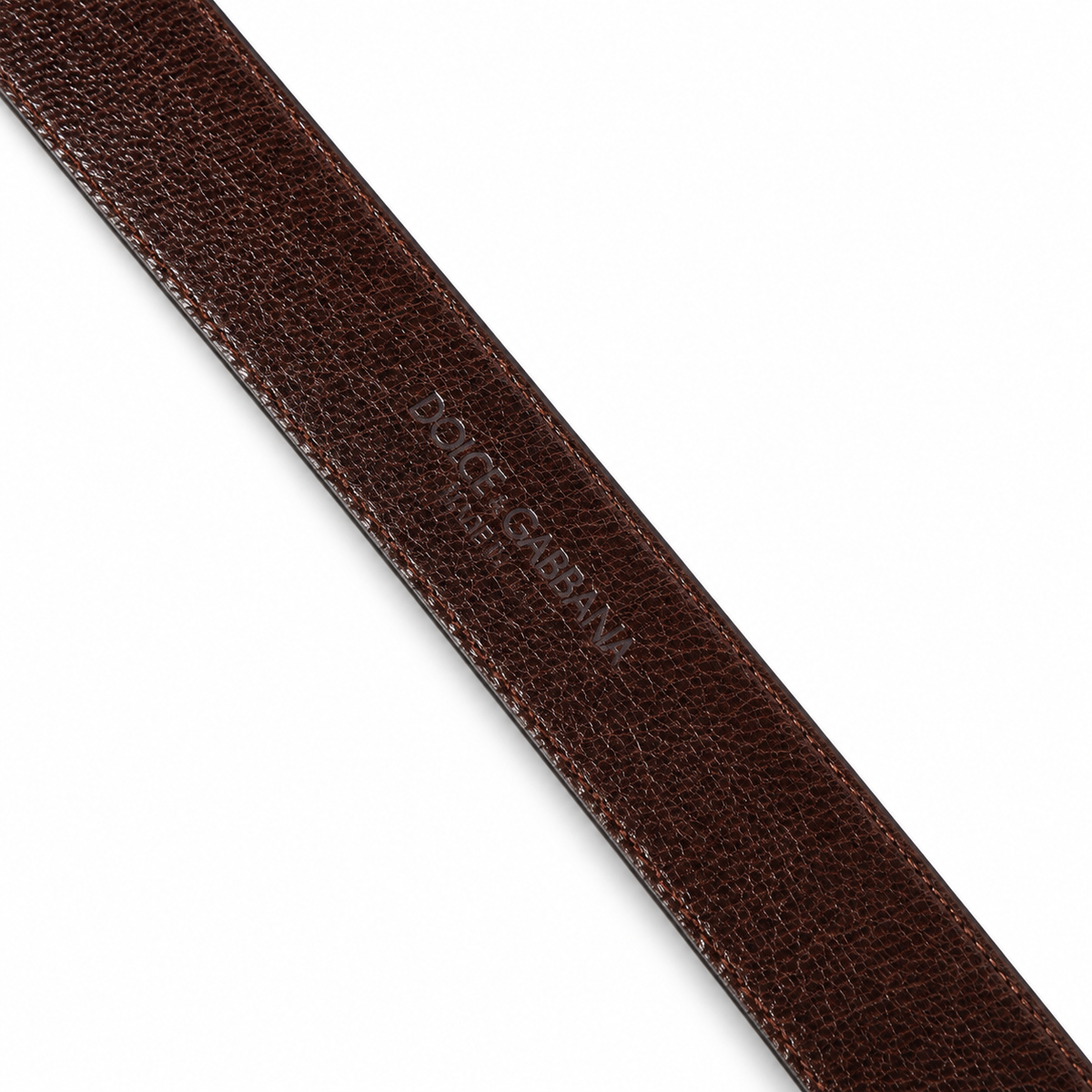 Men's belt Dolce & Gabbana SKU: BC000C B5937 89000 back logo stamp close-up