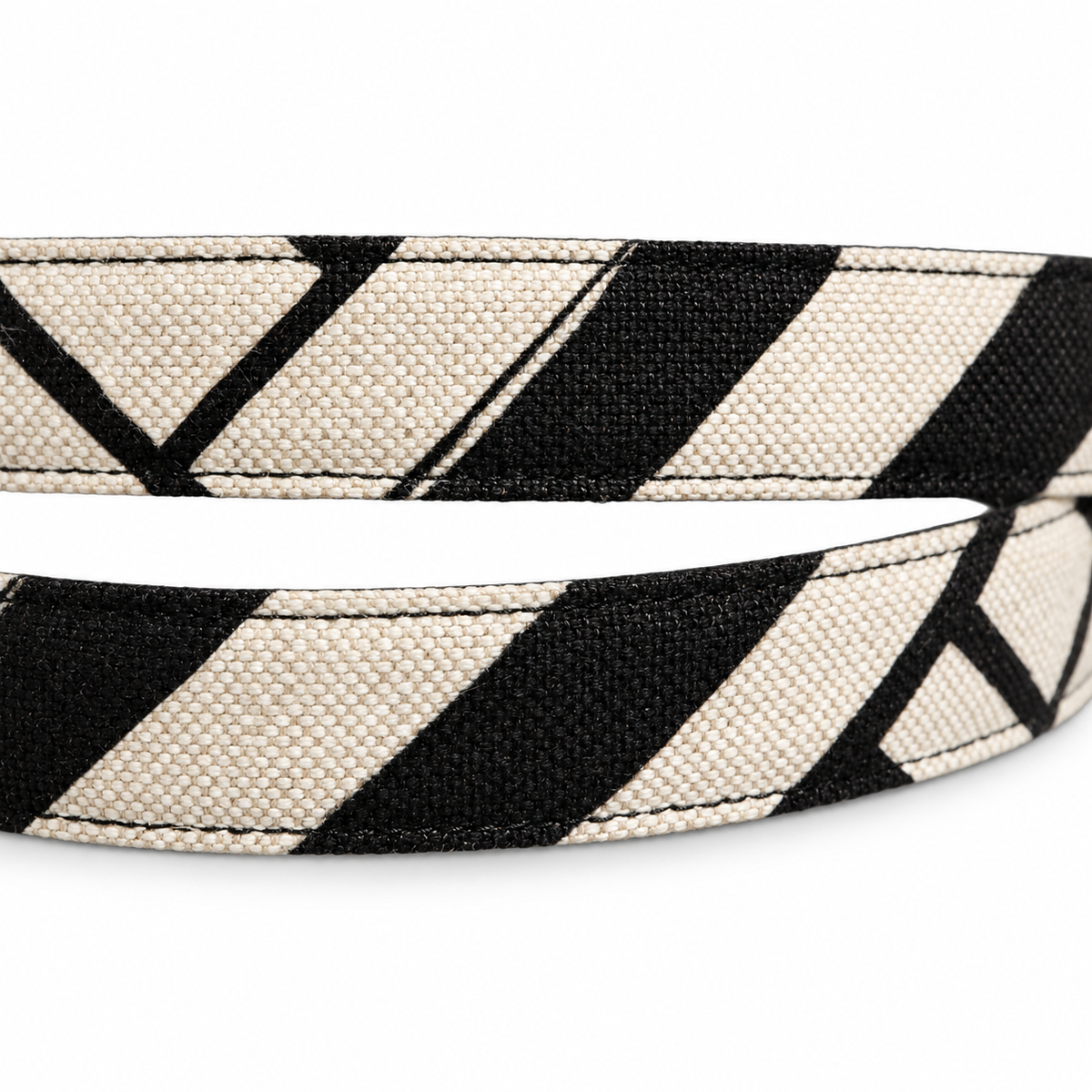 Men's belt Dolce & Gabbana SKU: BC3614 AR715 canvas pattern close-up