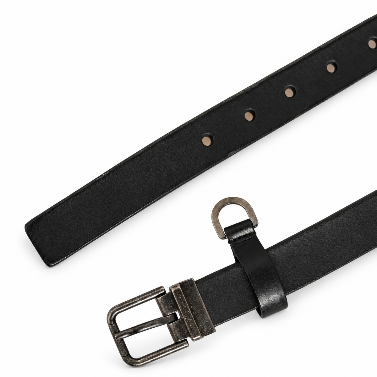 Dolce & Gabbana Black Leather Antique Finish Buckle Belt - BC4541 AW844 80998 - view 7