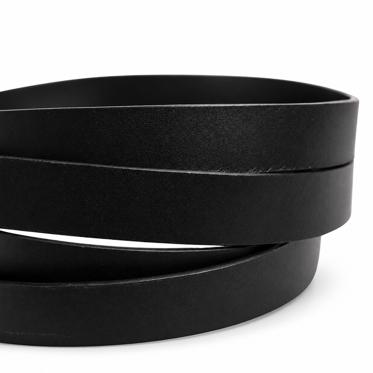 Dolce & Gabbana Black Double Strap Leather Silver Buckle Belt - BC4337 AW224 - view 5