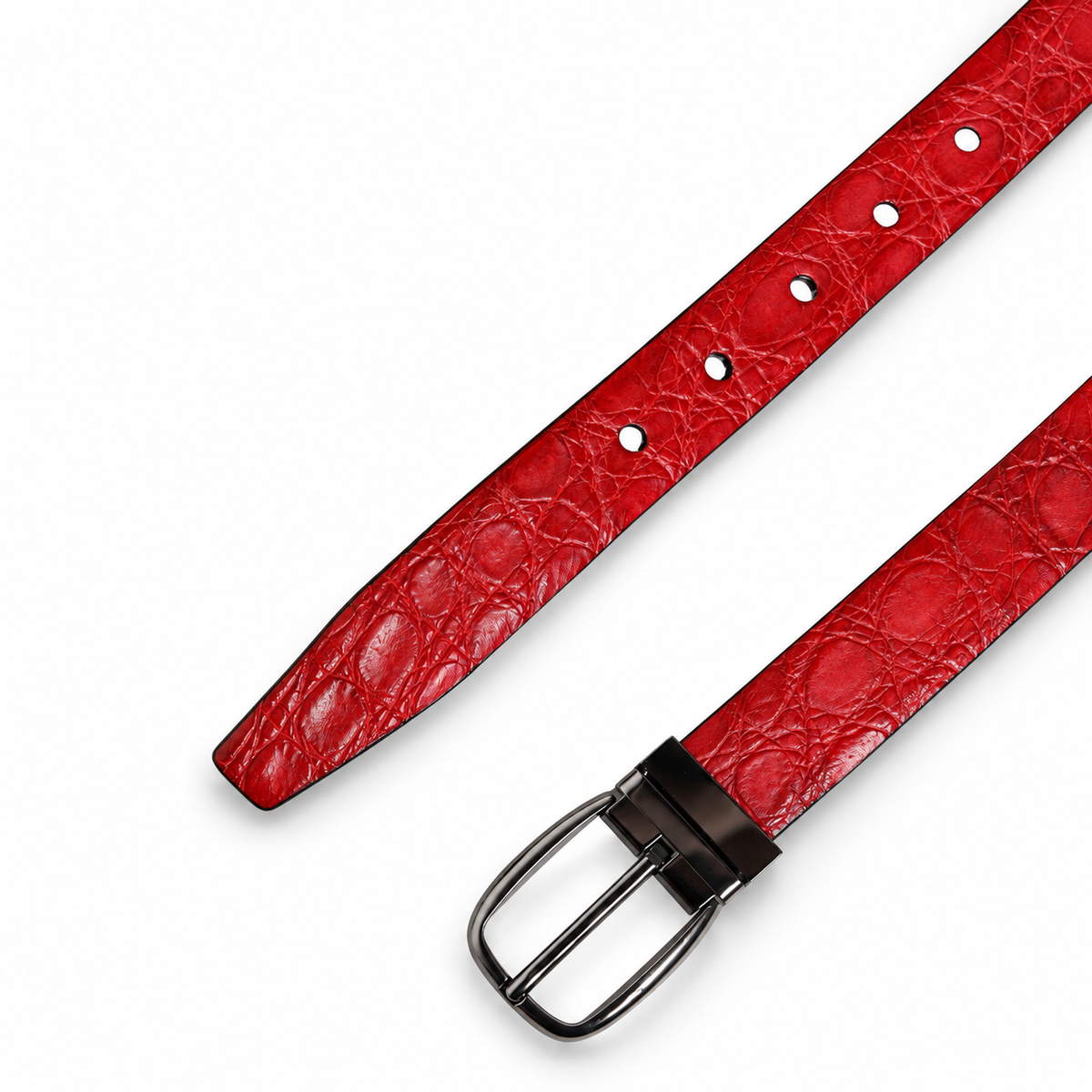 Men's belt Dolce & Gabbana SKU: BC3953 A2249 top view of buckle and belt tip