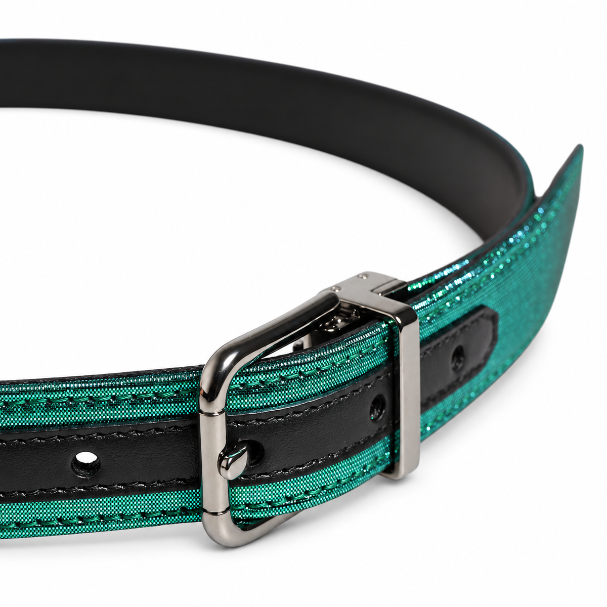 Men's belt Dolce & Gabbana SKU: BC4337 AX447 buckle close up side view