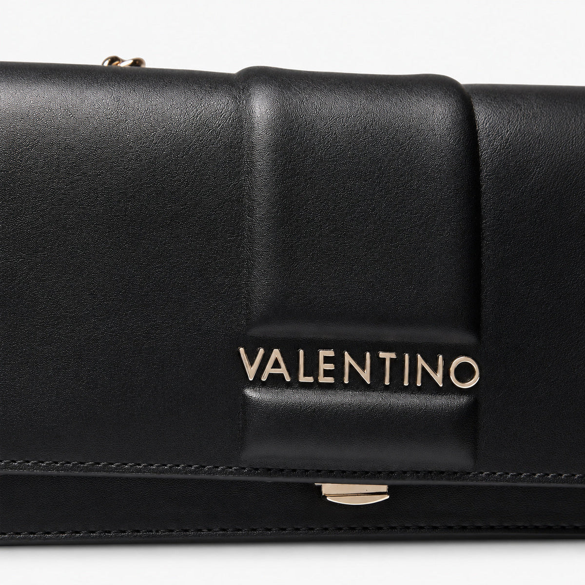 Women's crossbody bag Mario Valentino Brass VBS8G609 logo detail view