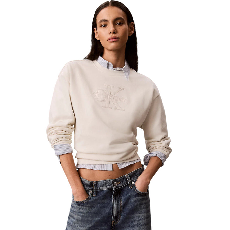 Дамски суичър Calvin Klein Jeans women’s sweatshirt LV047G820G YAS front view 