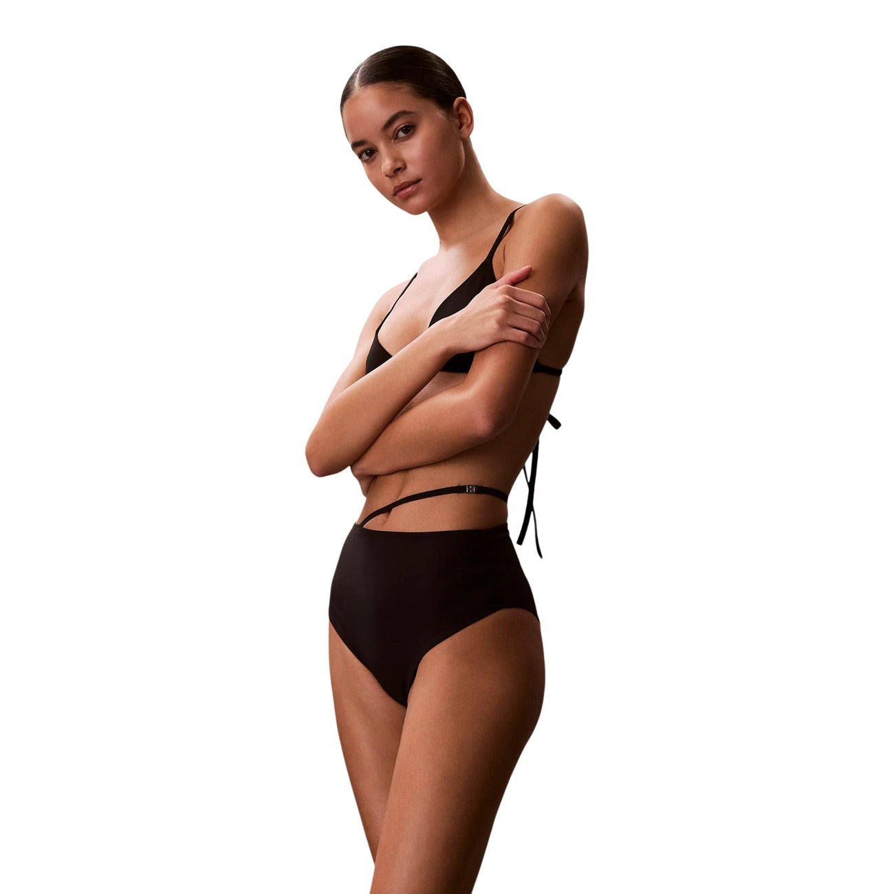 Дамско долнище бански Calvin Klein Women Swimwear Bottoms LV00Q61125 UB1 Front View