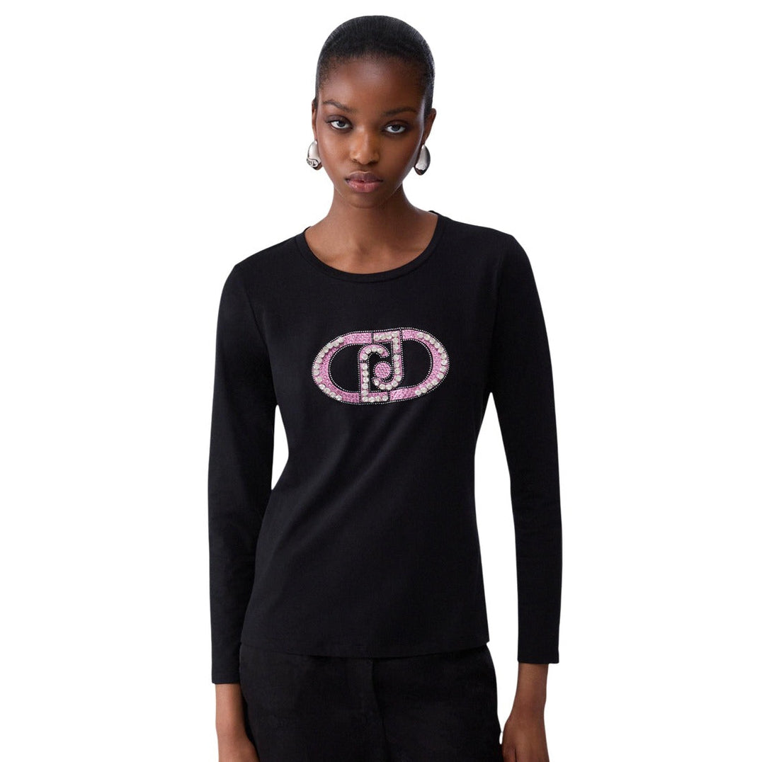 Дамска тениска Liu Jo women’s t-shirt TF6245JS003 L9312 front view 