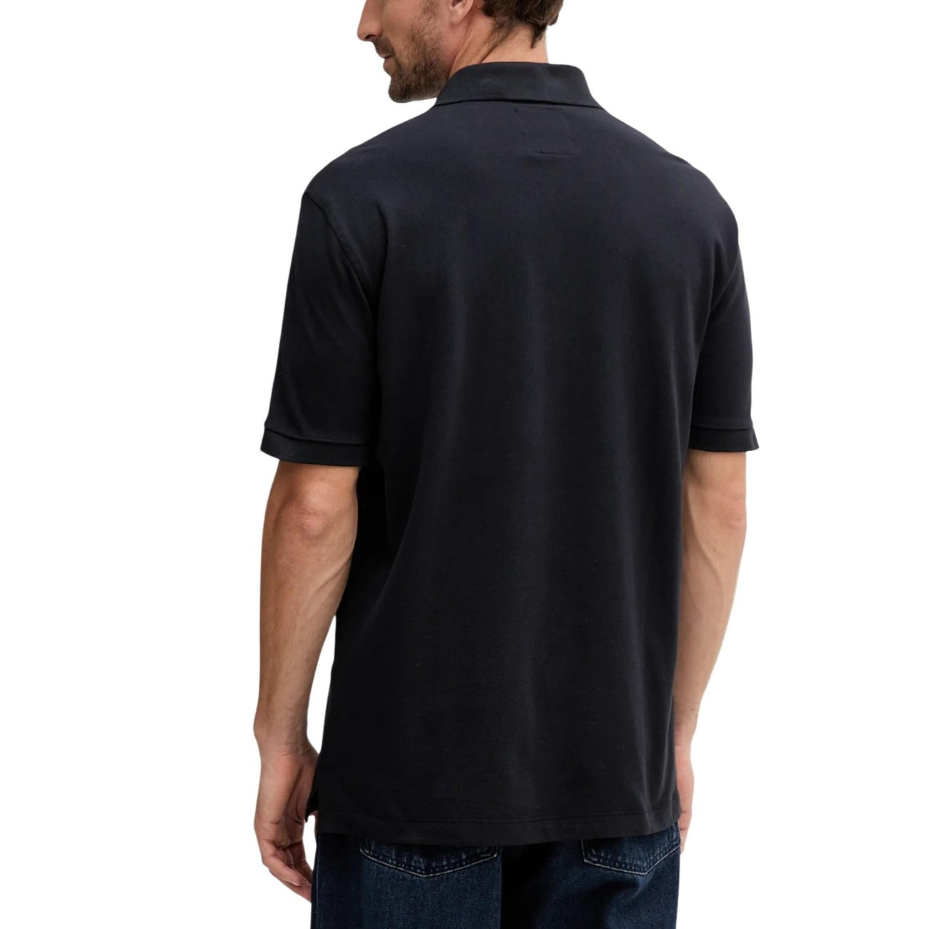 Мъжка тъмно синя поло тениска Armani Exchange Men Polo XM000367 AF13022 UB101 Back View