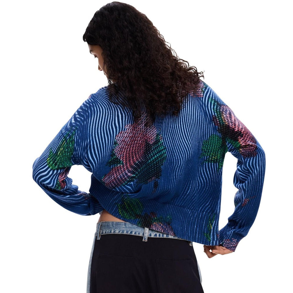 Дамска жилетка Desigual women’s cardigan 26SWJF19 5001 Back view 