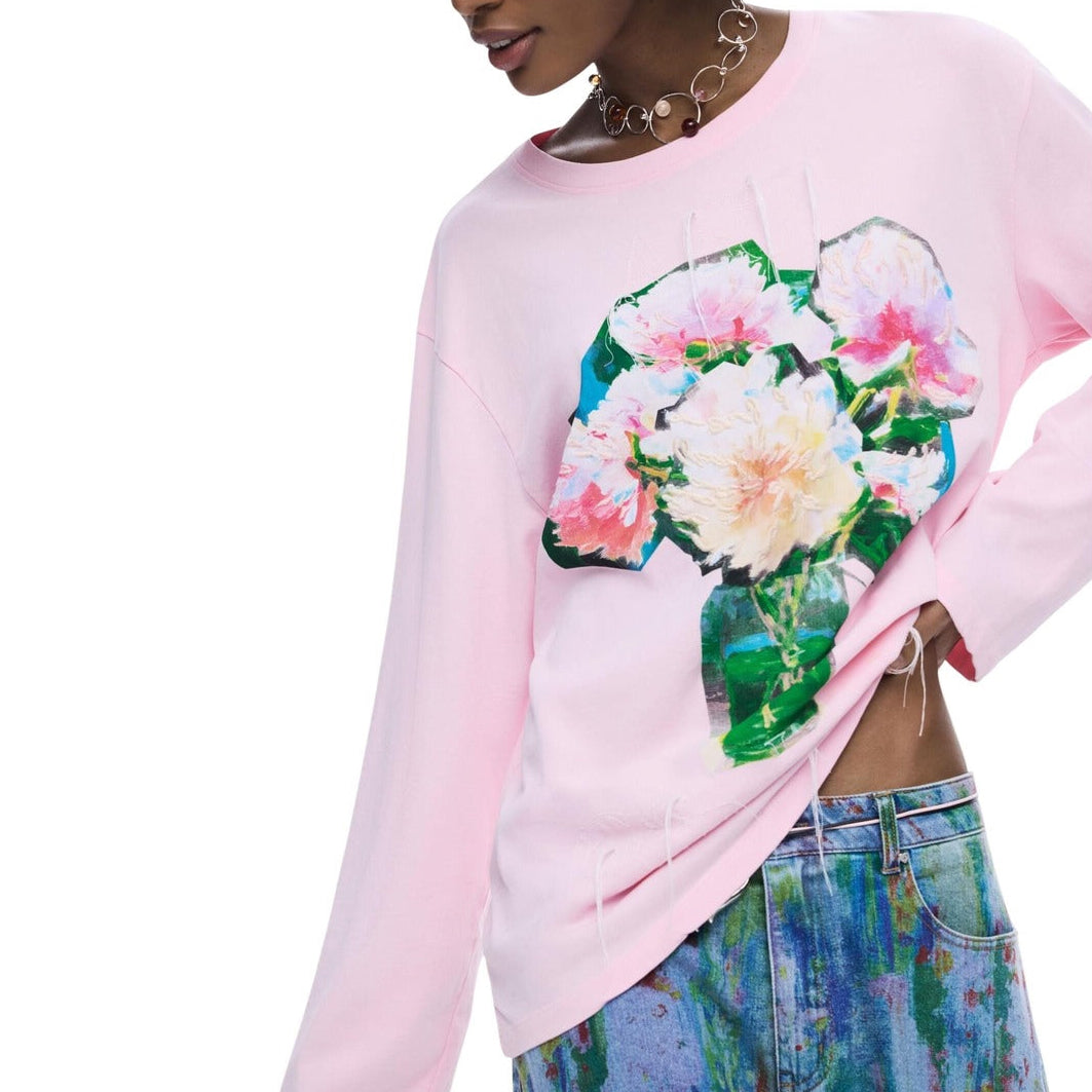 Дамска блуза Desigual women’s t-shirt  26SWTKX4 3058 Model view 