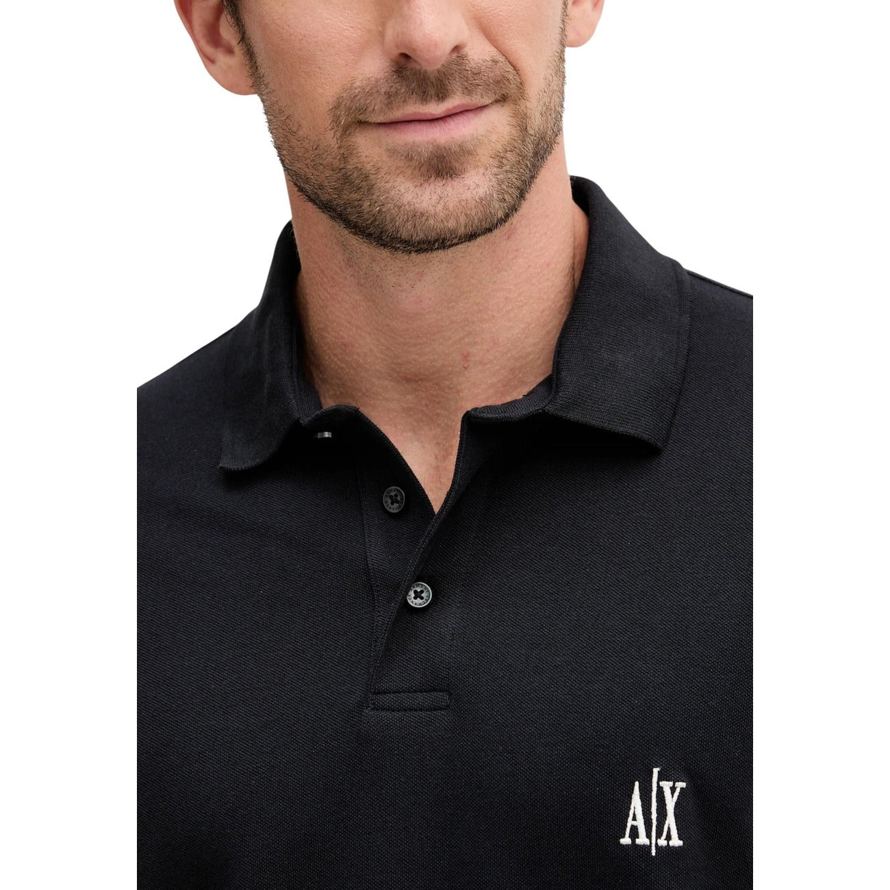 Мъжка тъмно синя поло тениска Armani Exchange Men Polo XM000367 AF13022 UB101 Close-Up