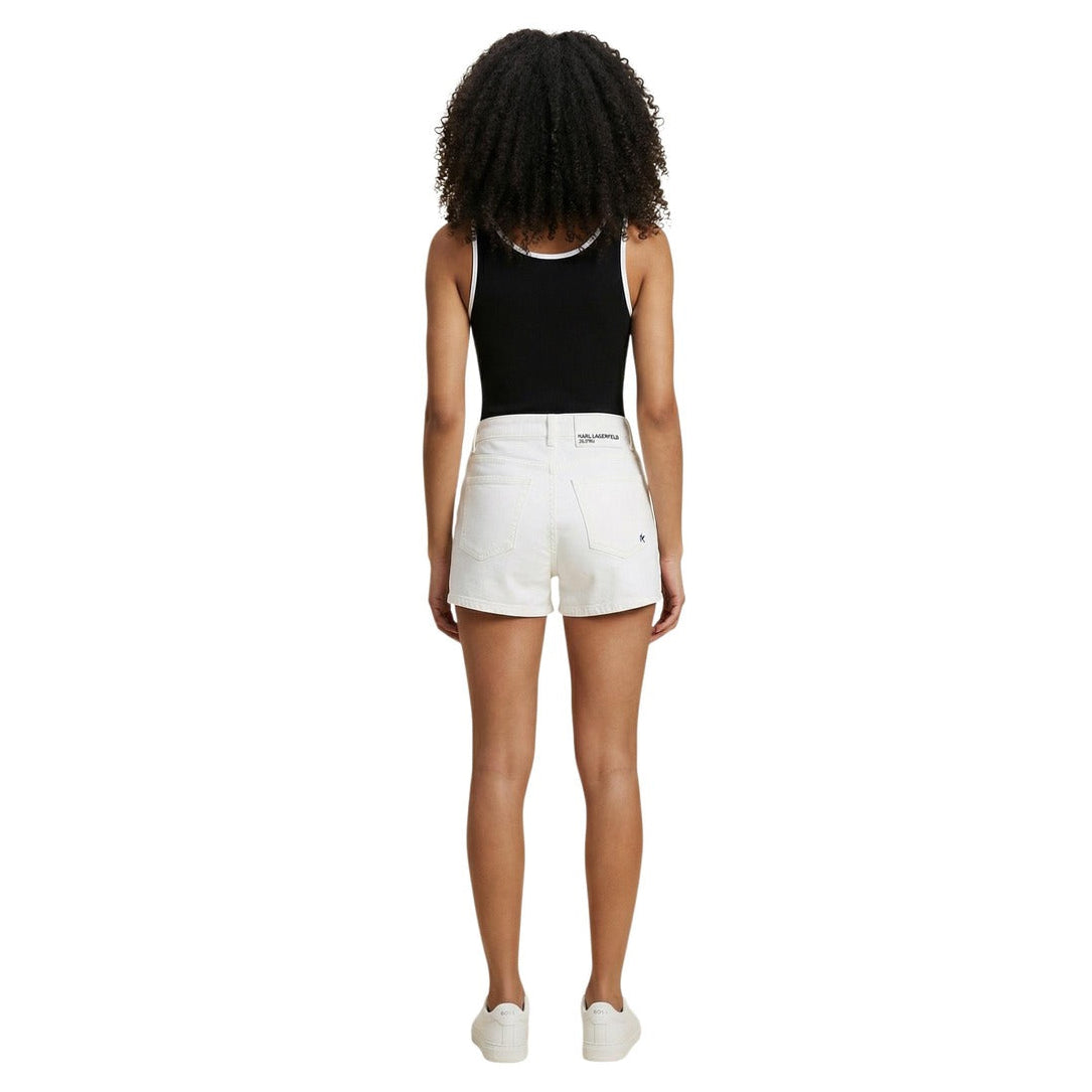 Дамски дънкови къси панталони Karl Lagerfeld Jeans Women Denim Shorts B2W10066 100 Back View