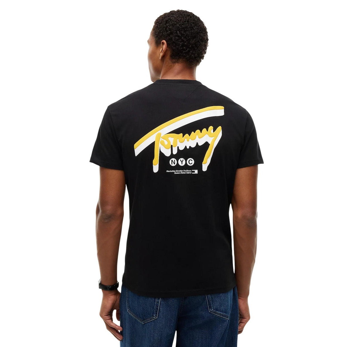 Мъжка тениска Tommy Hilfiger Jeans Men T-Shirt DM0DM23542 BDS Back View