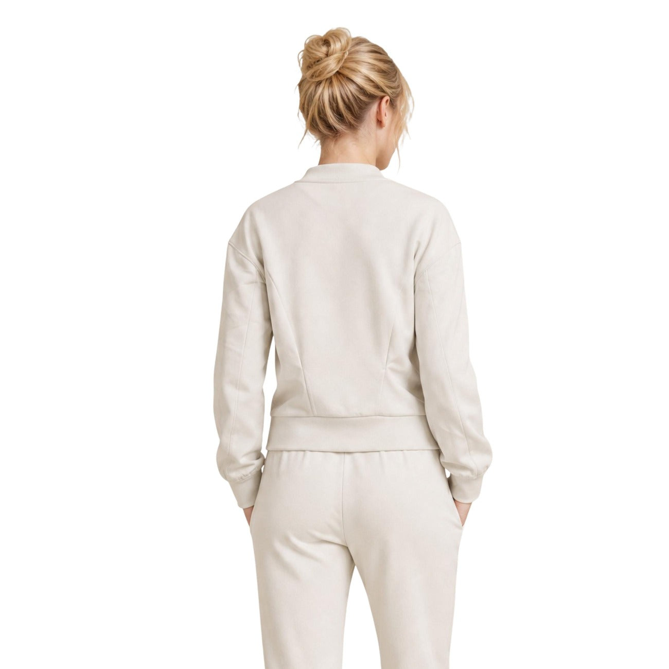 Дамски бежов суичър Armani Exchange Women Sweatshirt XM002397 AF13397 U1039 Back View