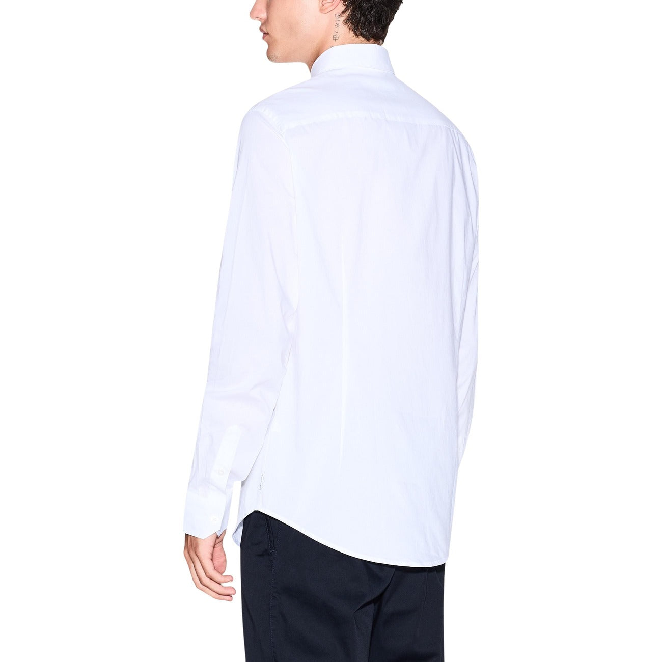 Мъжка бяла риза Armani Exchange Men Shirt 8NZC31 ZN28Z 1100 Back View