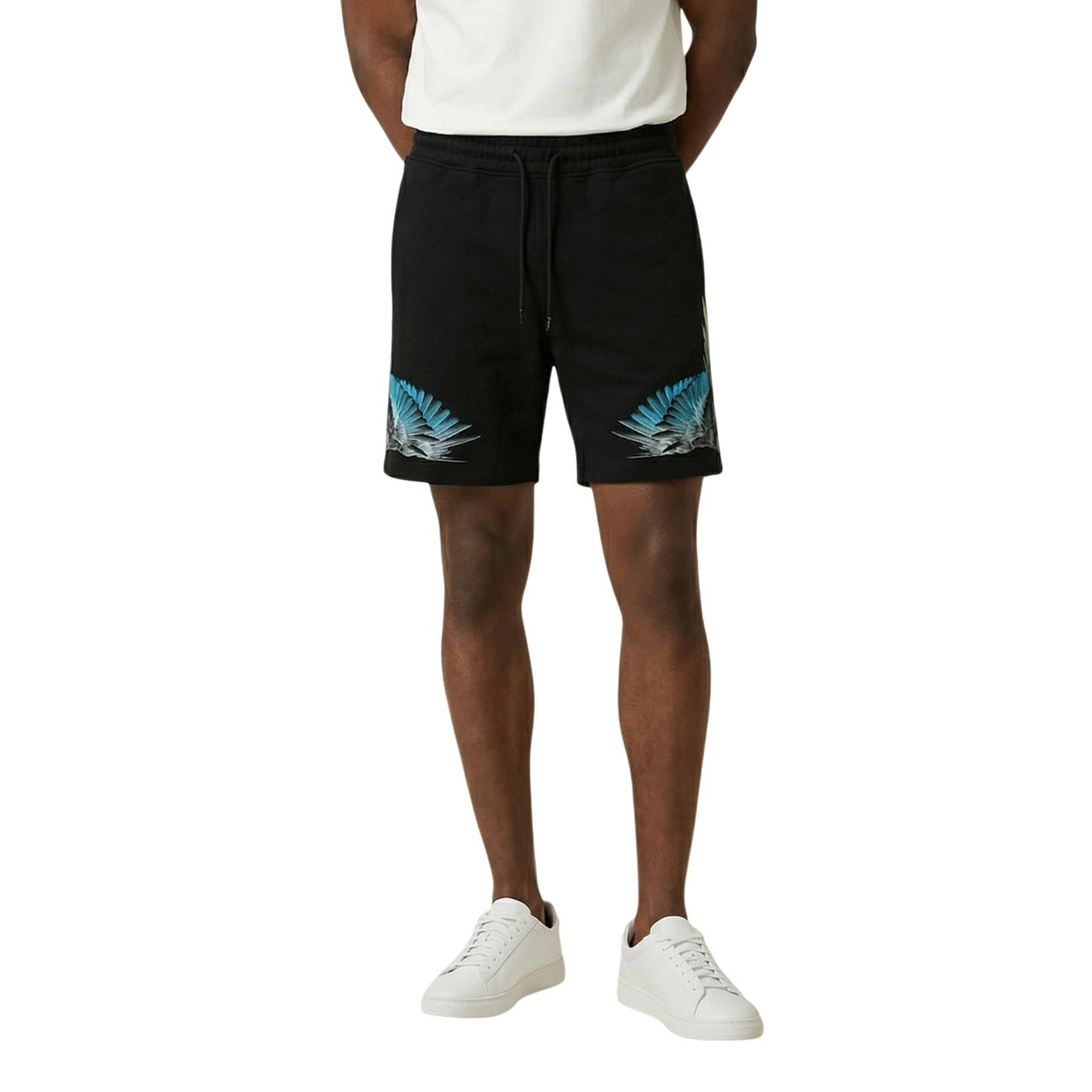 Мъжки къси панталони County Of Milan Marcelo Burlon Men Shorts S6CMMABE026 Front View