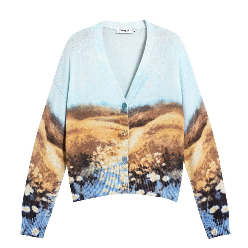 Дамска жилетка Desigual women’s cardigan  26SWJF18 5004 Top view 