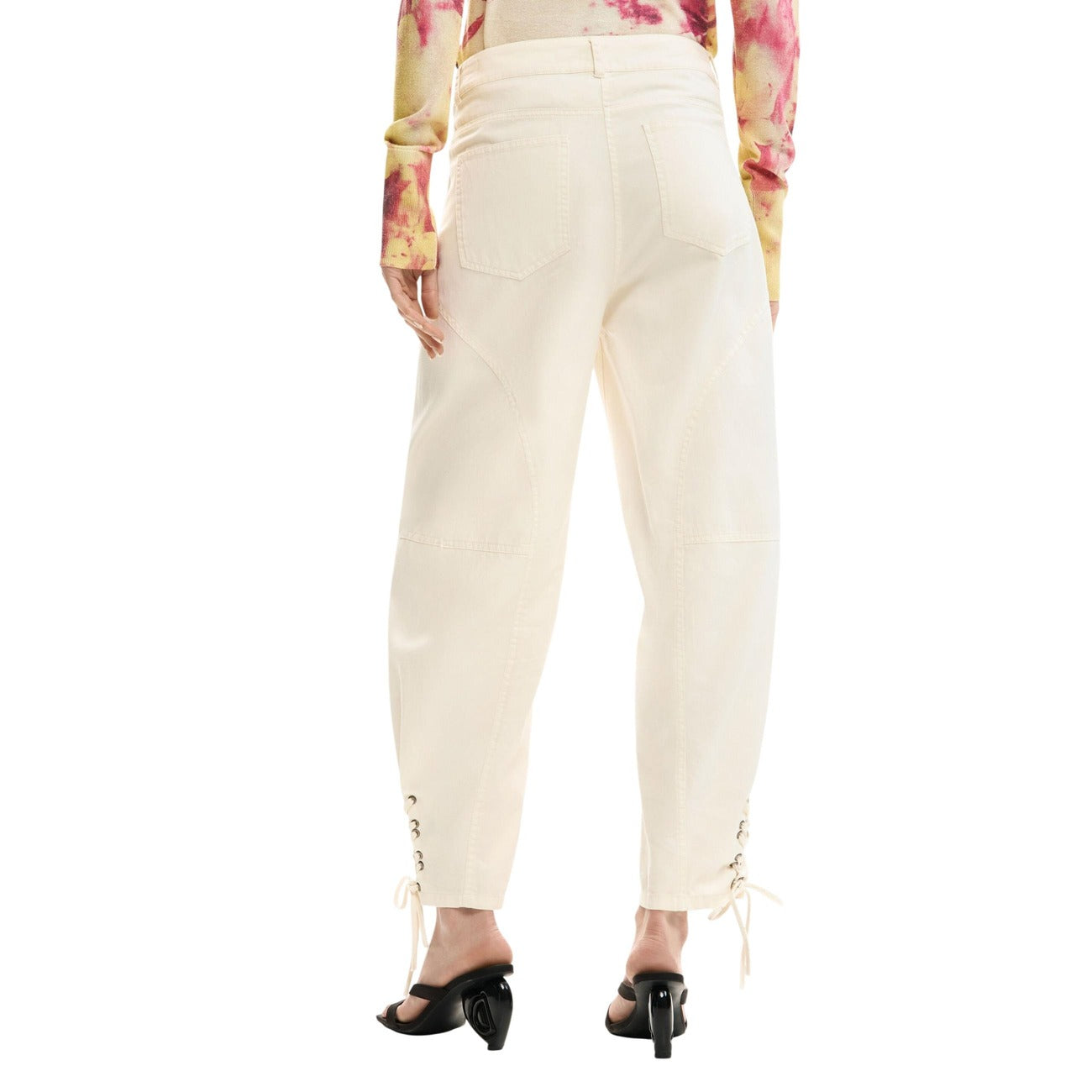 Дамски панталон Desigual Women Trousers 26SWPW24 9020 Back View