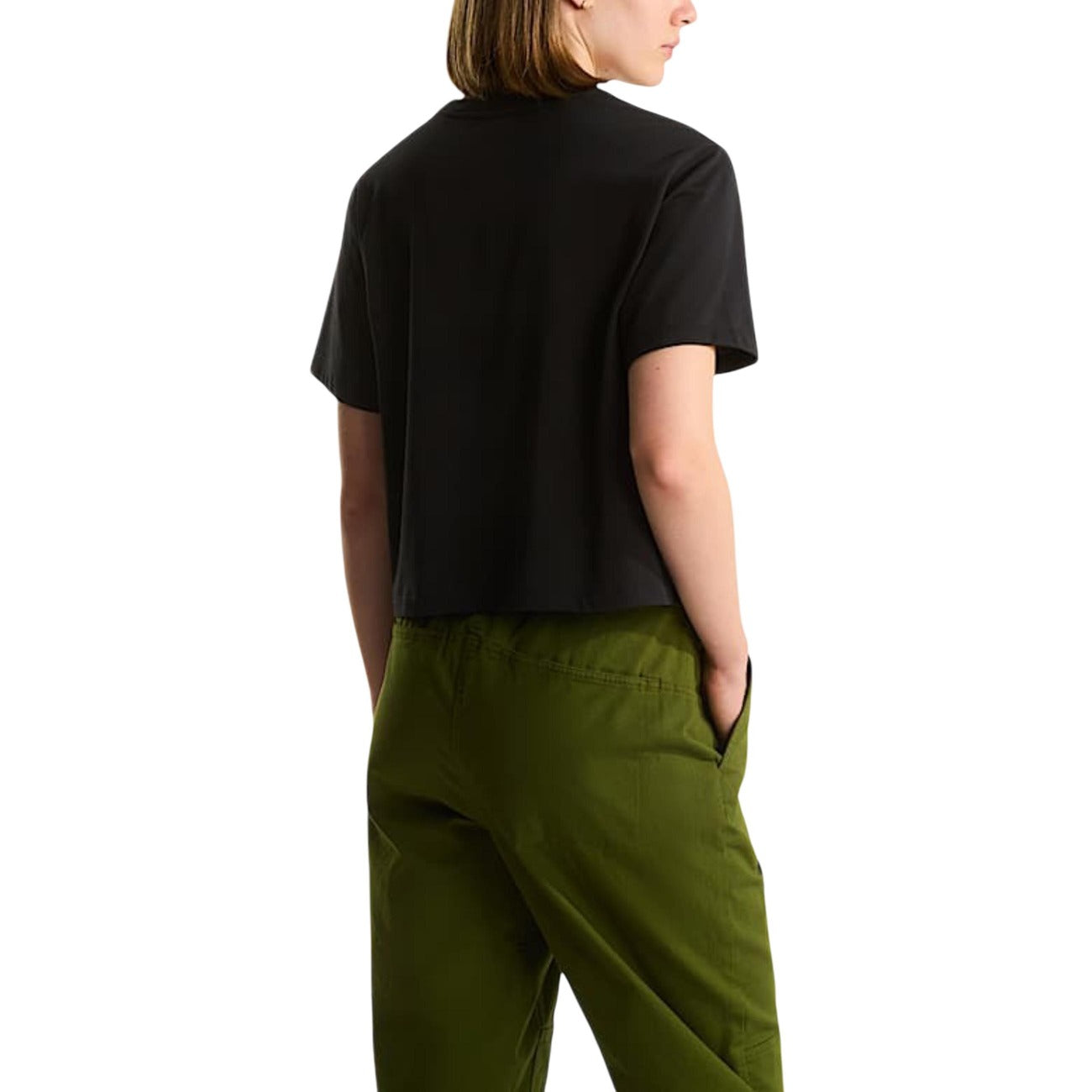 Дамска черна тениска The North Face Women T-shirt NF0A8FDH Back View