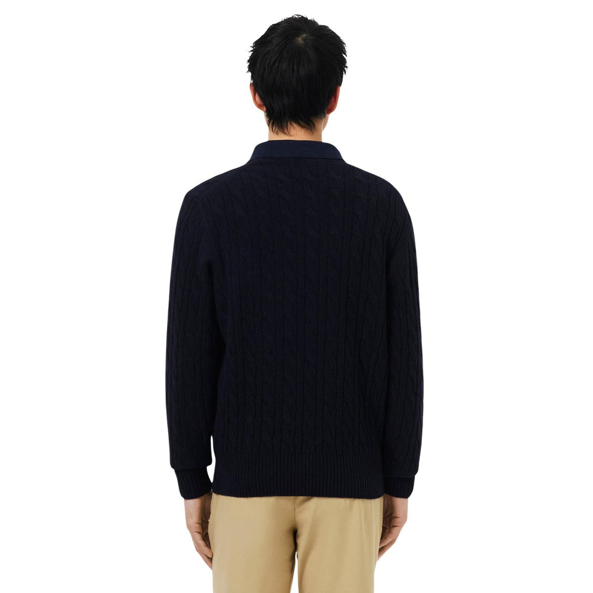 Lacoste ανδρικό πουλόβερ AH2924 166 – Μπλε – Πίσω όψη