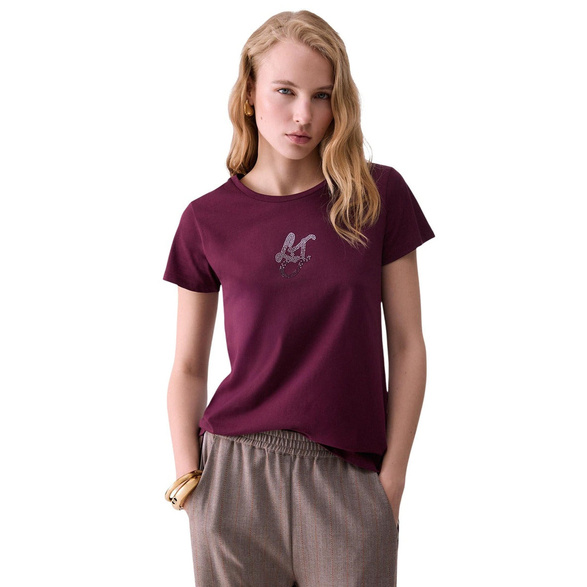 Дамска тениска Liu Jo women’s t-shirt TF6251JS923L 9624M front view 