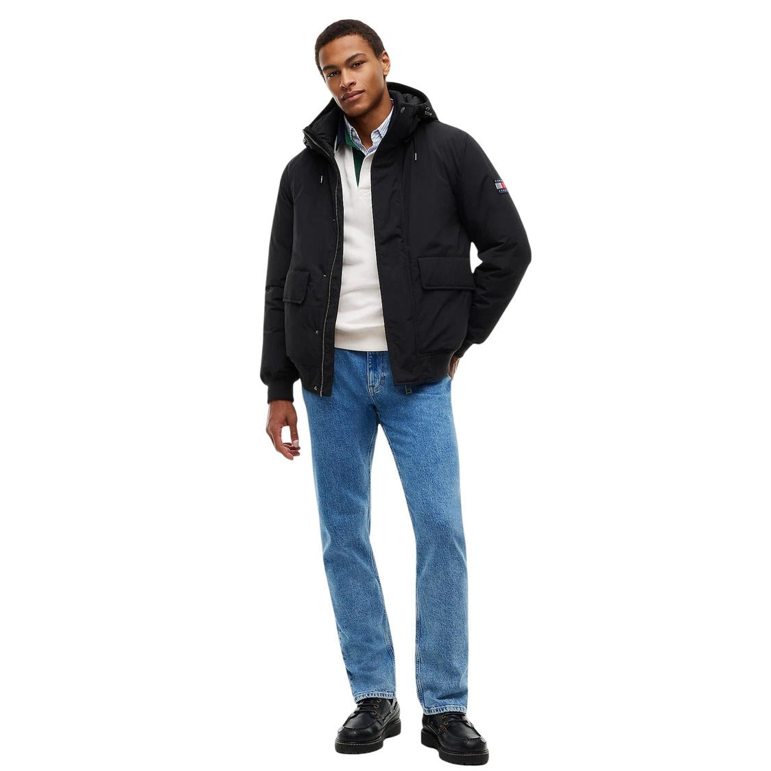 Мъжко зимно яке Tommy Hilfiger Jeans Men Water Resistant Jacket DM0DM22032 0GK Front View