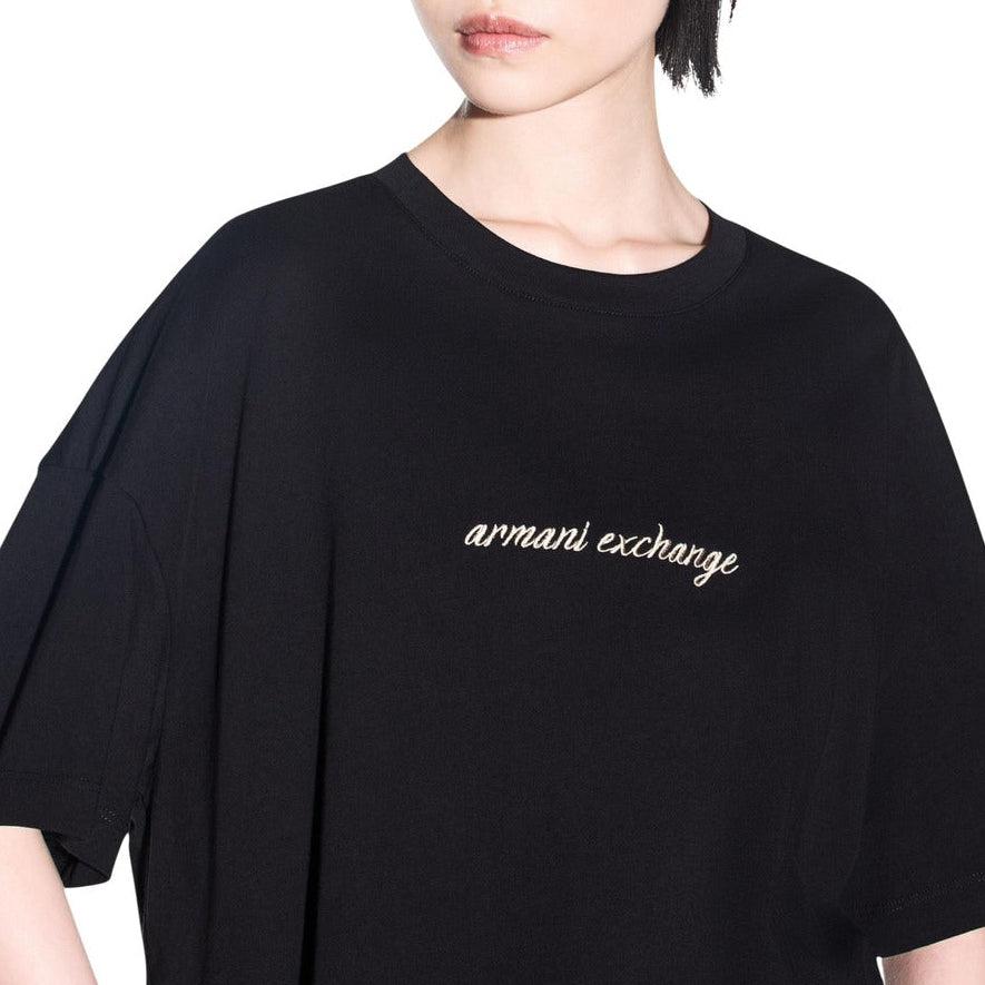 Дамска тениска Armani Exchange Oversized Women T-shirt XW002766 AF10356 UC001 Close-Up