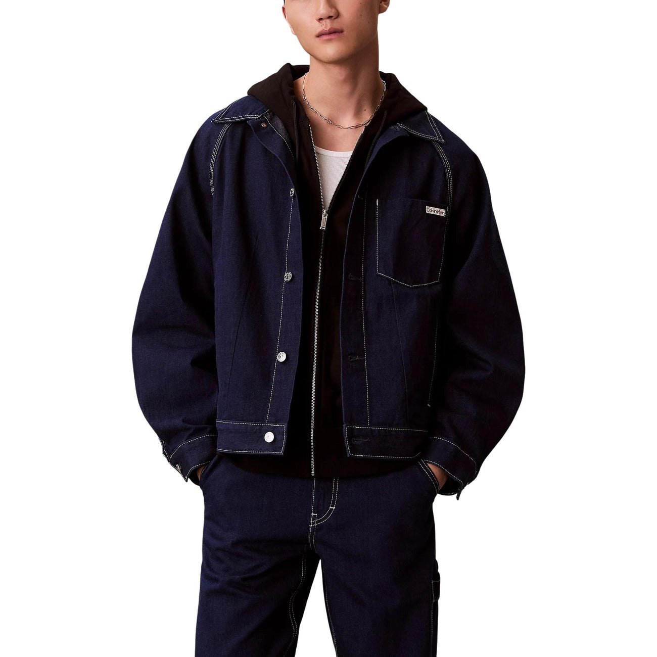 Мъжко дънково яке Calvin Klein Jeans Men Denim Jacket LV04RE734GTT Front View